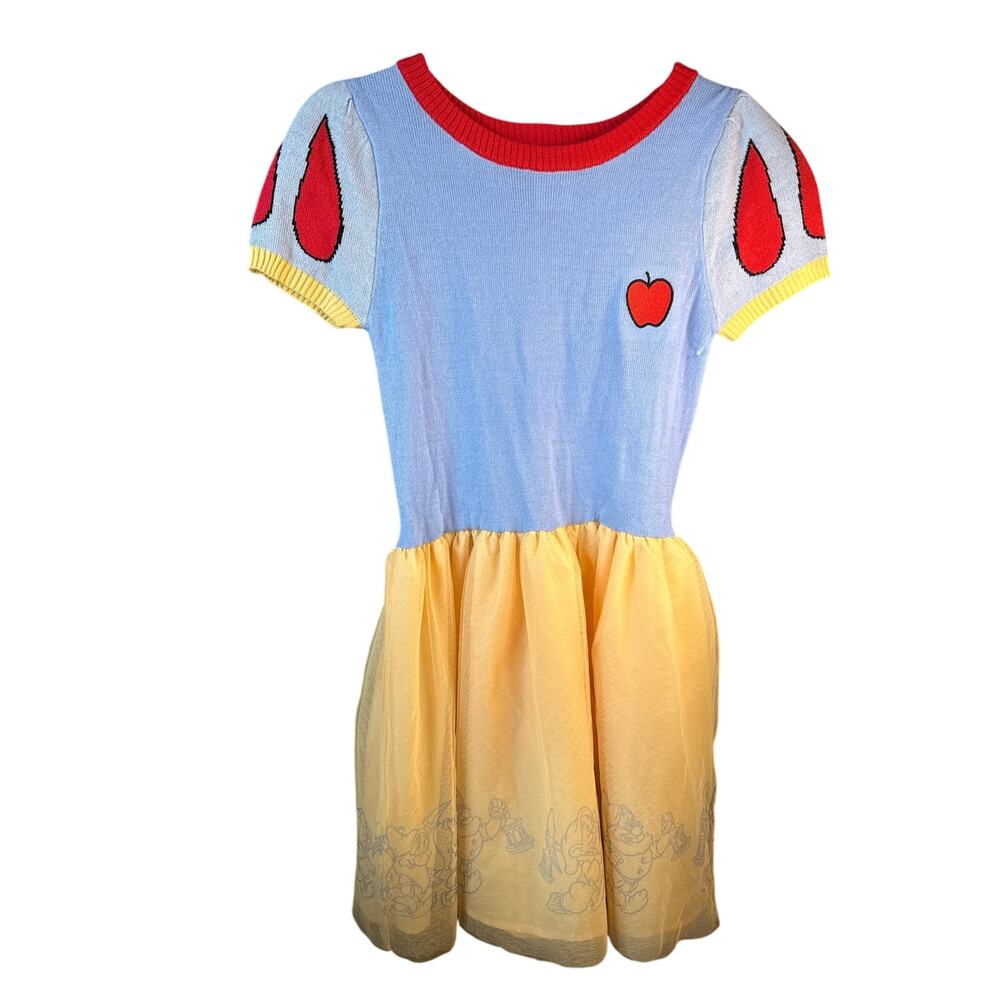 Disney Princess Girls Large Snow White Dress Costume Tulle Halloween Sparkle